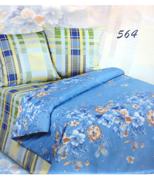 Постельное белье поплин "Экзотика" 564 КПБ 1.5 сп.
