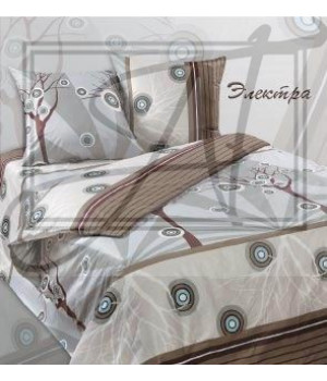 Постельное белье поплин "Экзотика" Электра КПБ семейное