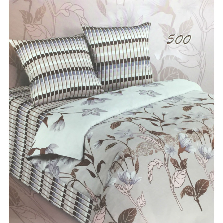 Постельное белье бязь "Экзотика"500 КПБ 1.5 сп.