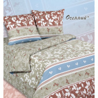 Постельное белье поплин "Экзотика" Осенний* КПБ евро 