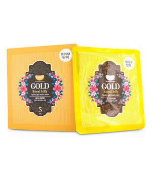 Гидрогелевая маска для лица с коллоидным золотом и пчелиным маточным молочком, 30г, KOELF