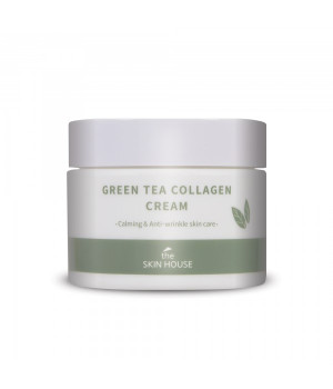 Успокаивающий крем на основе коллагена и экстракта зелёного чая, 50мл, The Skin House